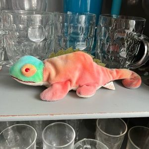 Vintage Beanie Baby Chameleon Iggy